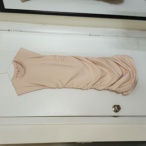 Rachel Parcell cream ruched dress